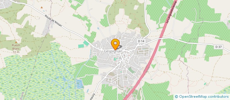 localisation de l'entreprise MONSIEUR ROBERT DELPECH  LESPIGNAN