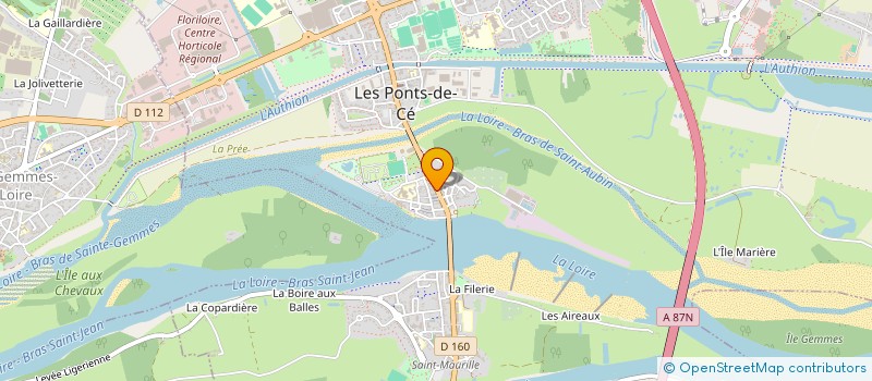 localisation de l'entreprise MONSIEUR ROBERT DEMAZIERES  LES PONTS-DE-CE