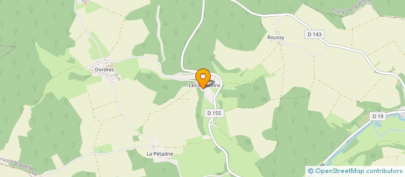 localisation de l'entreprise MONSIEUR ROBERT DENIZOT  CORVOL-L'ORGUEILLEUX