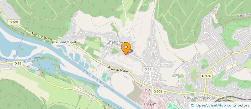 localisation de l'entreprise MONSIEUR ROBERT DENNEN  CHALIGNY