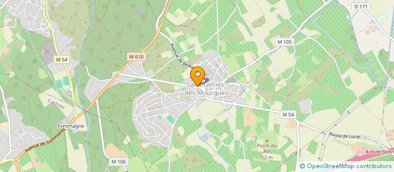 localisation de l'entreprise MONSIEUR ROBERT DENTAUD à SAINT-GENIES-DES-MOURGUES