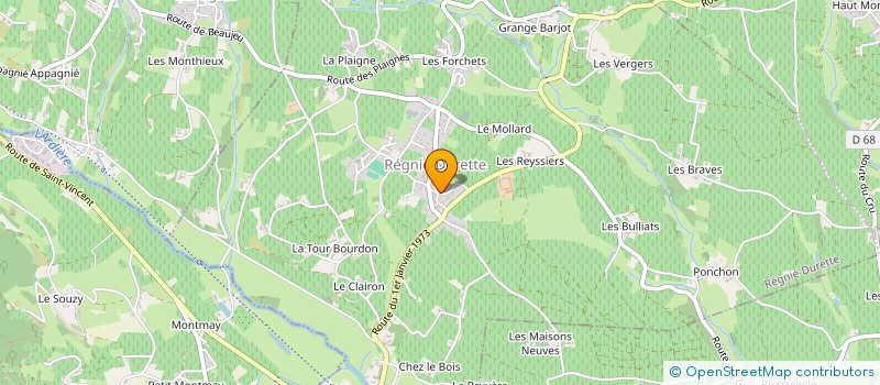localisation de l'entreprise MONSIEUR ROBERT DEPRELE  REGNIE-DURETTE
