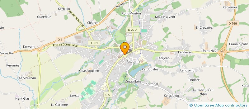 localisation de l'entreprise MONSIEUR ROBERT DEREGNIEAUX  GOURIN