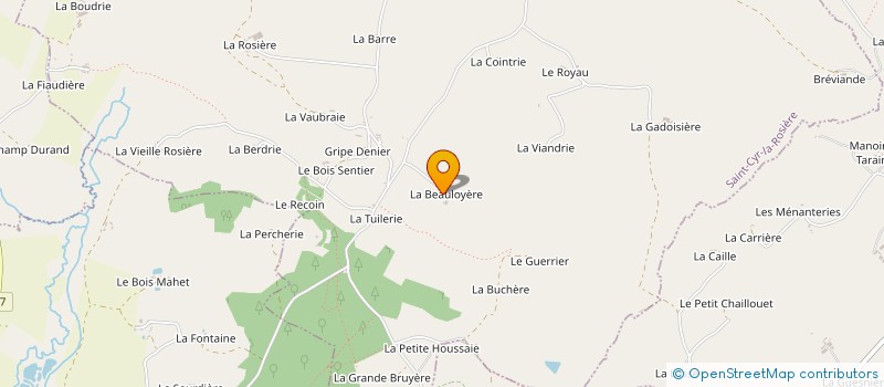 localisation de l'entreprise MONSIEUR ROBERT DEROUET à SAINT-CYR-LA-ROSIERE