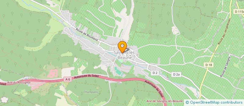 localisation de l'entreprise MONSIEUR ROBERT DESCHAMPS  SAVIGNY-LES-BEAUNE