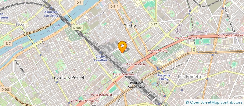 localisation de l'entreprise MONSIEUR ROBERT DESCHARMES à CLICHY