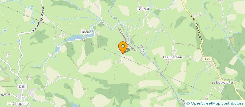 localisation de l'entreprise MONSIEUR ROBERT DEVILLARD  LA CHAPELLE-AU-MANS