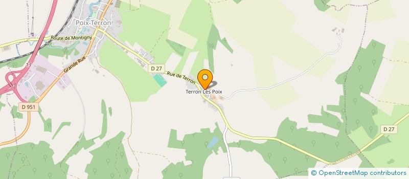 localisation de l'entreprise MONSIEUR ROBERT DEVILLE  POIX-TERRON