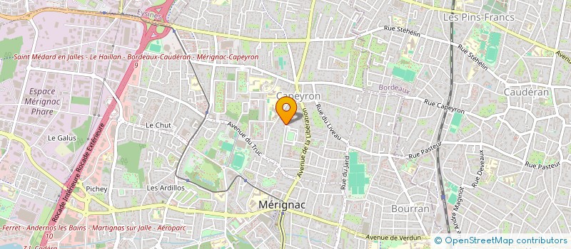 localisation de l'entreprise MONSIEUR ROBERT DI MAIO  MERIGNAC