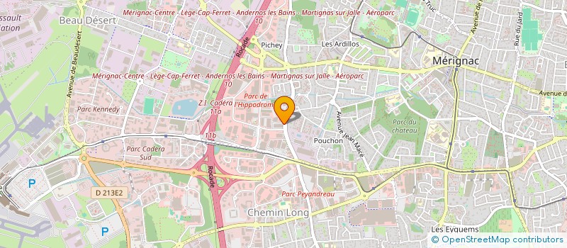 localisation de l'entreprise MONSIEUR ROBERT DOMENGER  MERIGNAC