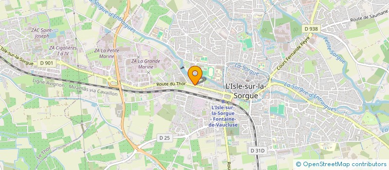 localisation de l'entreprise MONSIEUR ROBERT DONNAT  L'ISLE-SUR-LA-SORGUE