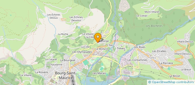 localisation de l'entreprise MONSIEUR ROBERT DONNET  BOURG-SAINT-MAURICE