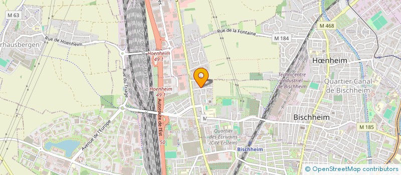 localisation de l'entreprise MONSIEUR ROBERT DRAGAN  BISCHHEIM