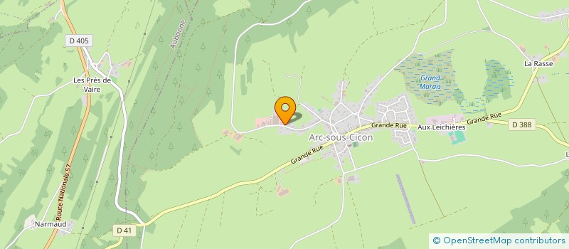 localisation de l'entreprise MONSIEUR ROBERT DREZET  ARC-SOUS-CICON