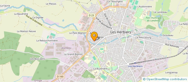 localisation de l'entreprise MONSIEUR ROBERT DROUIN  LES HERBIERS