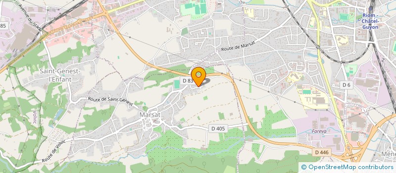 localisation de l'entreprise MONSIEUR ROBERT DRUON  MARSAT