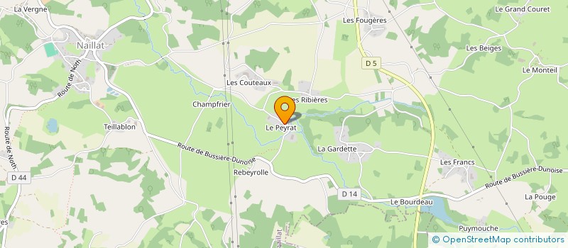 localisation de l'entreprise MONSIEUR ROBERT DUBOIS à NAILLAT