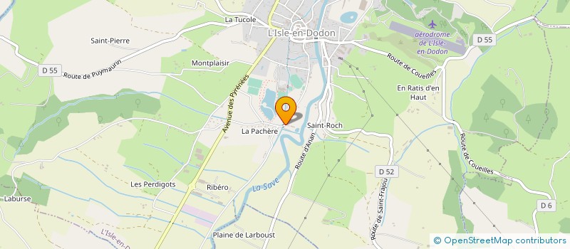 localisation de l'entreprise MONSIEUR ROBERT DUCRAY  L'ISLE-EN-DODON