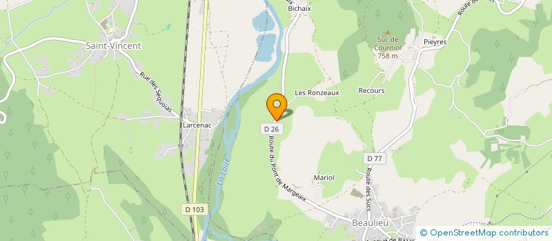 localisation de l'entreprise MONSIEUR ROBERT DUGENETAY  BEAULIEU