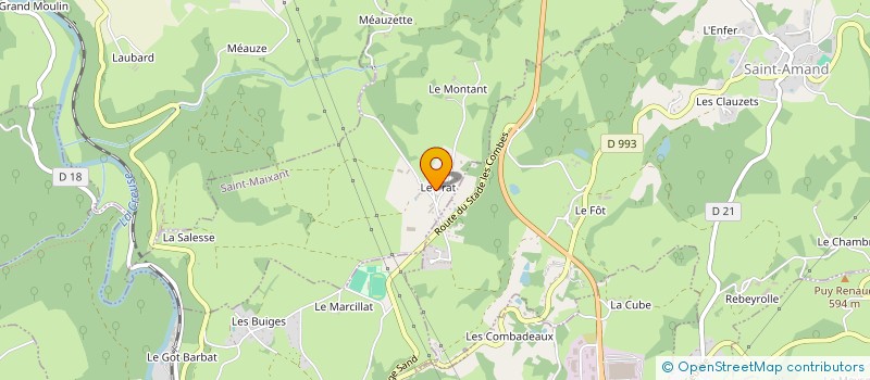 localisation de l'entreprise MONSIEUR ROBERT DUPRAT à SAINT-MAIXANT