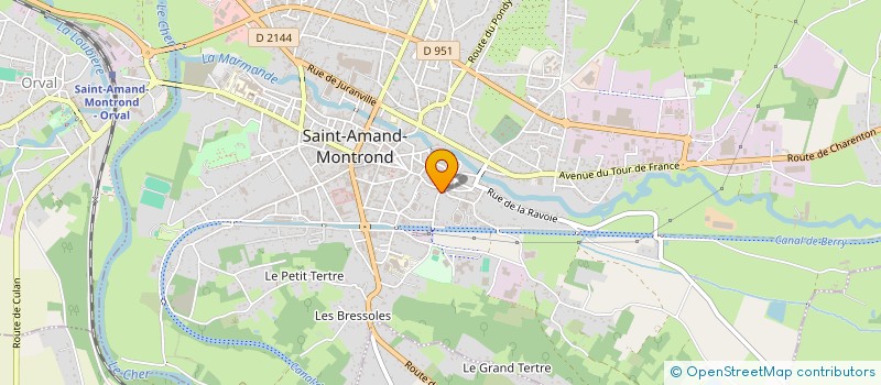 localisation de l'entreprise MONSIEUR ROBERT DURAZZA  SAINT-AMAND-MONTROND