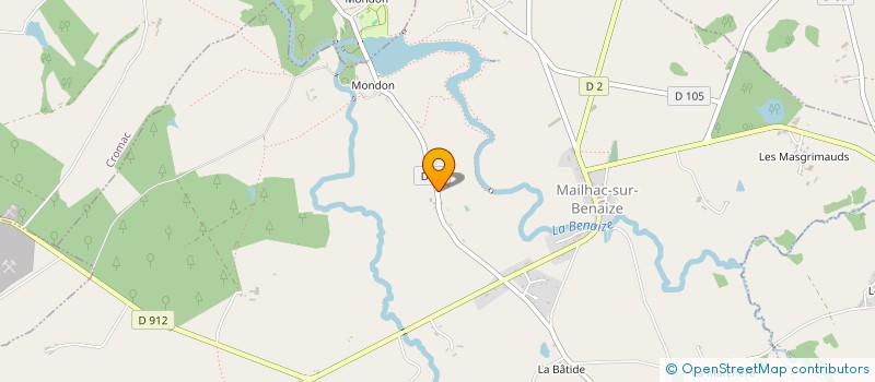 localisation de l'entreprise MONSIEUR ROBERT DUROUX à MAILHAC-SUR-BENAIZE