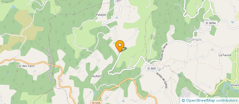 localisation de l'entreprise MONSIEUR ROBERT DUSSAUT  ALBOUSSIERE