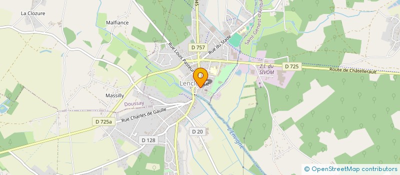 localisation de l'entreprise MONSIEUR ROBERT DUTHEIL  LENCLOITRE