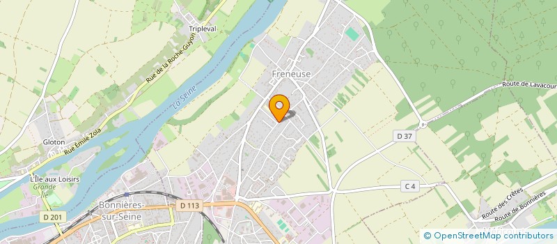 localisation de l'entreprise MONSIEUR ROBERT DUVAL  FRENEUSE