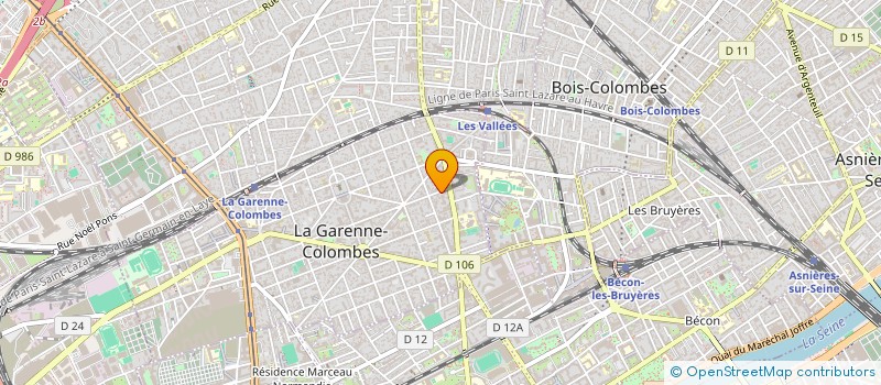 localisation de l'entreprise MONSIEUR ROBERT DUVAL à LA GARENNE-COLOMBES