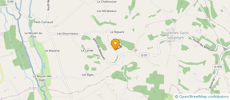 localisation de l'entreprise MONSIEUR ROBERT EDWARDS  BOUTEILLES-SAINT-SEBASTIEN