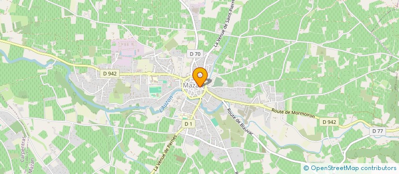 localisation de l'entreprise MONSIEUR ROBERT ESCLAPON  MAZAN