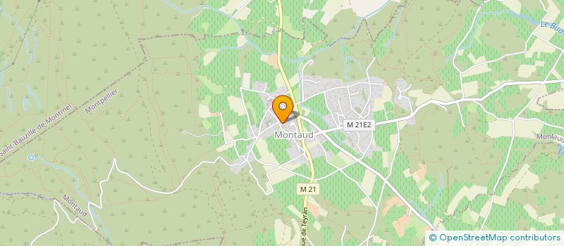 localisation de l'entreprise MONSIEUR ROBERT FABRE  MONTAUD