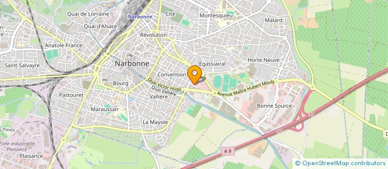 localisation de l'entreprise MONSIEUR ROBERT FAGES  NARBONNE