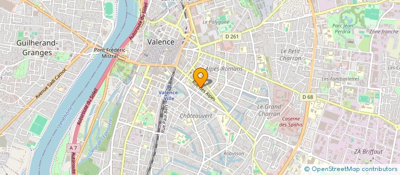 localisation de l'entreprise MONSIEUR ROBERT FALIGOT  VALENCE