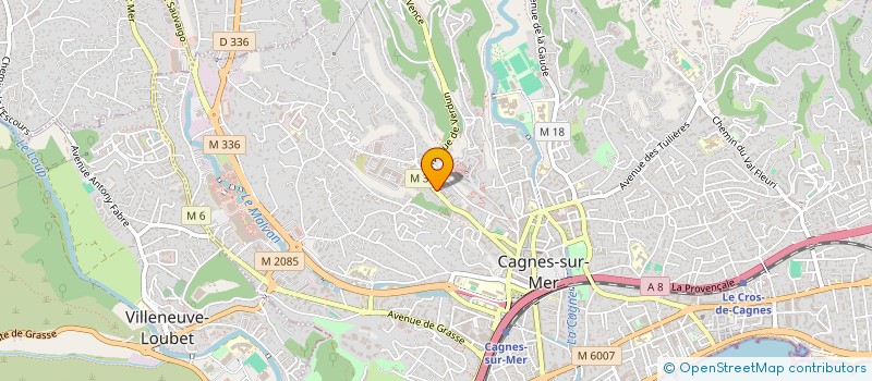 localisation de l'entreprise MONSIEUR ROBERT FARAUT à CAGNES-SUR-MER