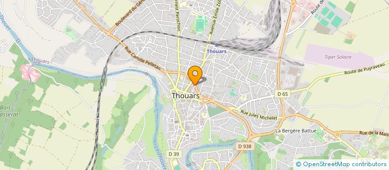 localisation de l'entreprise MONSIEUR ROBERT FAUCON  THOUARS