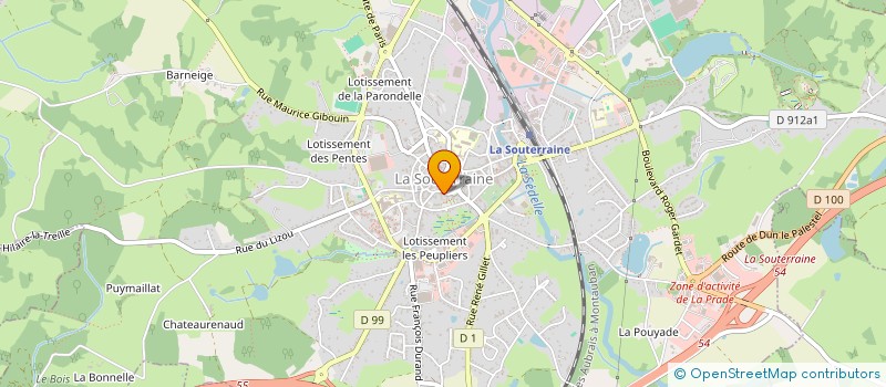 localisation de l'entreprise MONSIEUR ROBERT FAURE à LA SOUTERRAINE