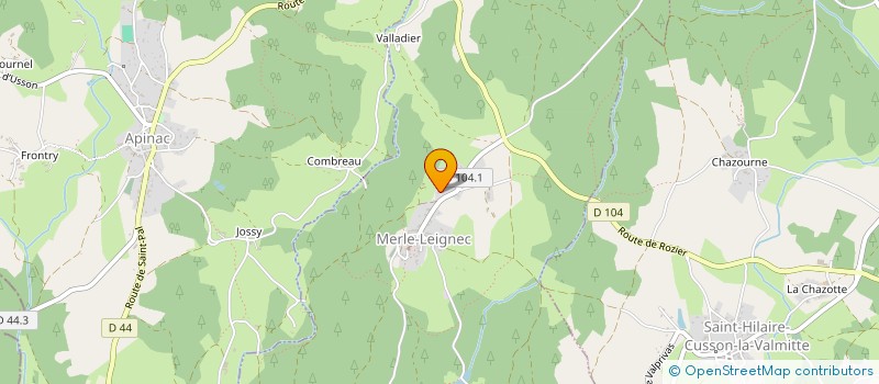 localisation de l'entreprise MONSIEUR ROBERT FAURE à MERLE-LEIGNEC