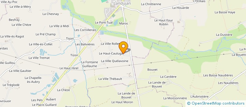 localisation de l'entreprise MONSIEUR ROBERT FAVEREAU à LANDUJAN