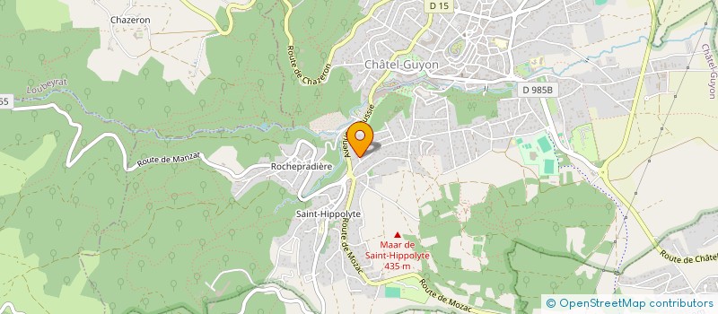 localisation de l'entreprise MONSIEUR ROBERT FAVIER à CHATEL-GUYON