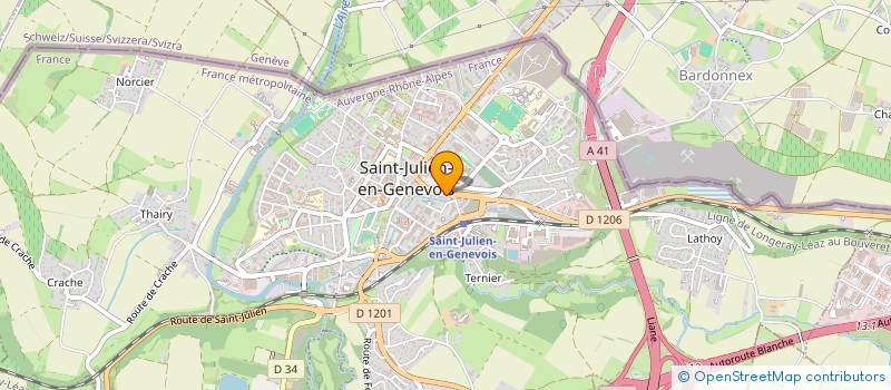 localisation de l'entreprise MONSIEUR ROBERT FAVRE  SAINT-JULIEN-EN-GENEVOIS