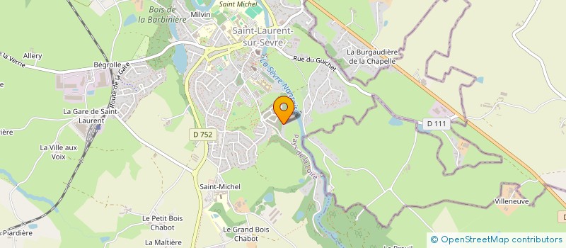 localisation de l'entreprise MONSIEUR ROBERT FAVREAU à SAINT-LAURENT-SUR-SEVRE