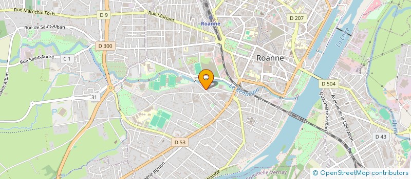 localisation de l'entreprise MONSIEUR ROBERT FELY  ROANNE