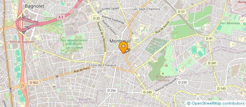 localisation de l'entreprise MONSIEUR ROBERT FERNANDEZ à MONTREUIL