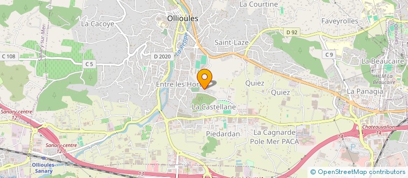 localisation de l'entreprise MONSIEUR ROBERT FIORI à OLLIOULES