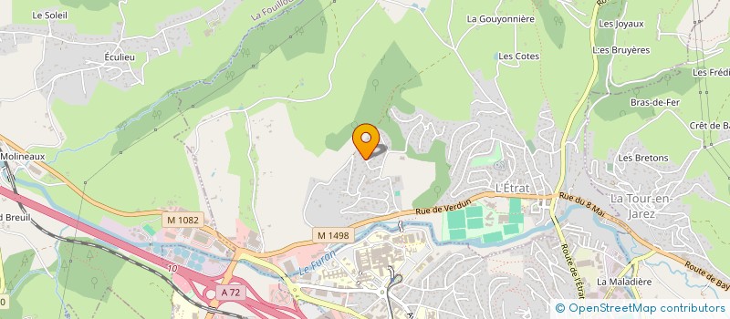 localisation de l'entreprise MONSIEUR ROBERT FOURGON  L'ETRAT