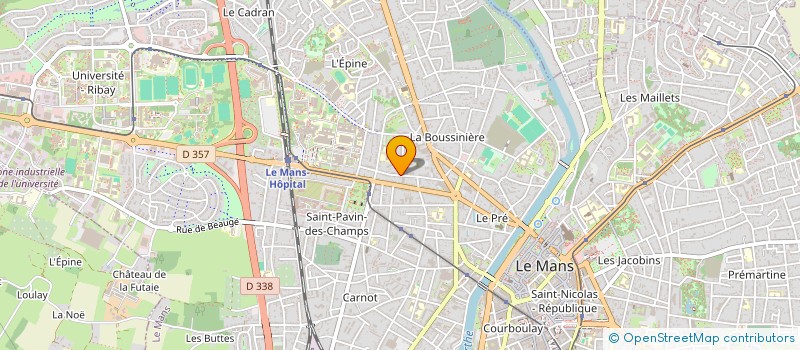 localisation de l'entreprise MONSIEUR ROBERT FOURNIER  LE MANS