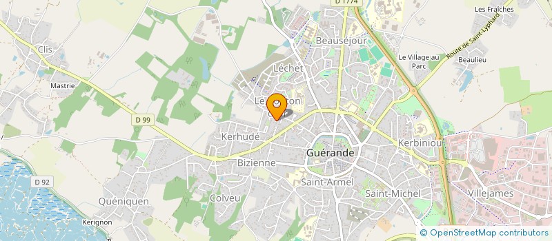 localisation de l'entreprise MONSIEUR ROBERT FREDOUELLE à GUERANDE