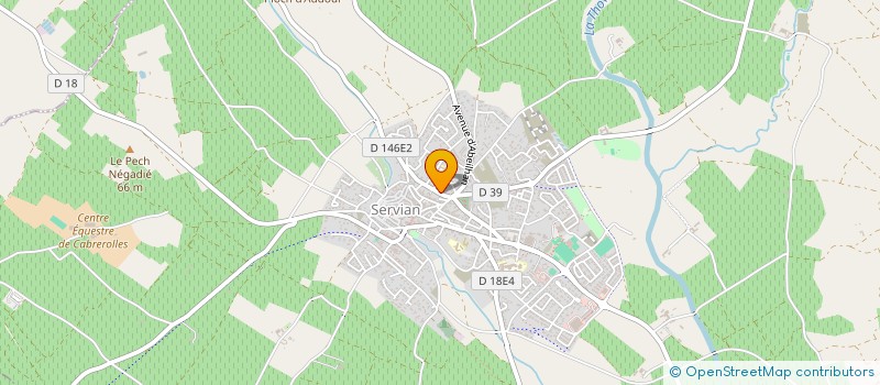 localisation de l'entreprise MONSIEUR ROBERT GALINDOU  SERVIAN